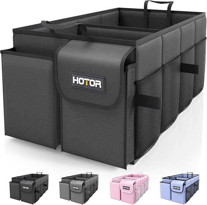 HOTOR Trunk Organizer for Car - Large-Capacity Car Organizer, Foldable Trunk organizer for SUVs &... | Amazon (US)