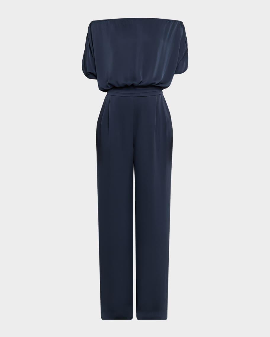 Ramy Brook Sabrina Shirred Jumpsuit | Neiman Marcus