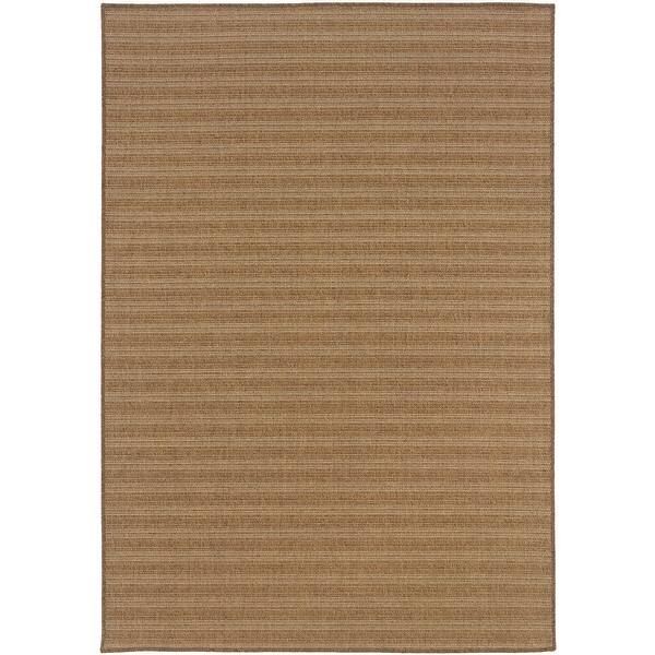 Veranda Striped Sisal Inspired Indoor/ Outdoor Area Rug | Bed Bath & Beyond