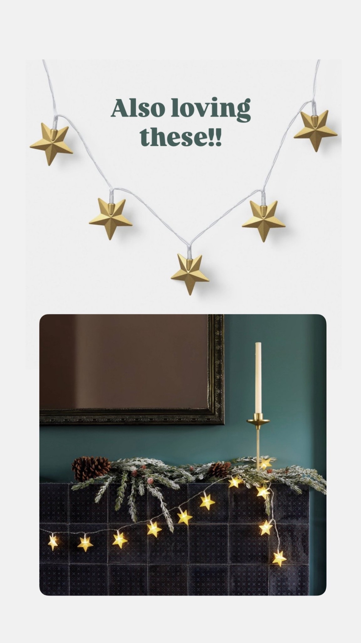 Star LED string lights from Target 

#LTKHome #LTKHoliday #LTKSeasonal