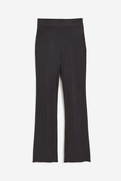 Rib-knit trousers | H&M (UK, MY, IN, SG, PH, TW, HK)