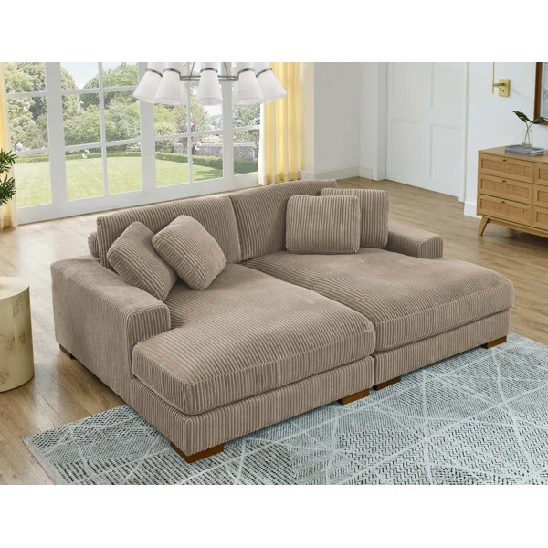 Drinel 90'' Square Arm Sofa | Wayfair North America