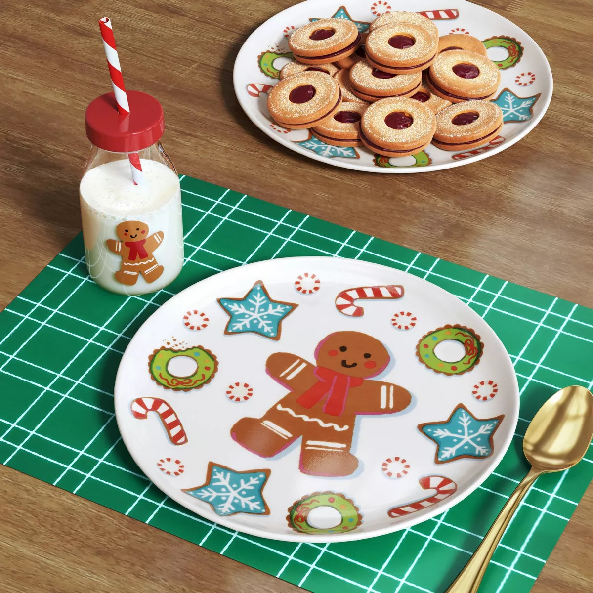 12oz Christmas Gingerbread Tumbler with Straw Red - Wondershop™ | Target