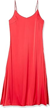 The Drop Women's Ana Silky V-Neck Midi Slip Dress | Amazon (US)