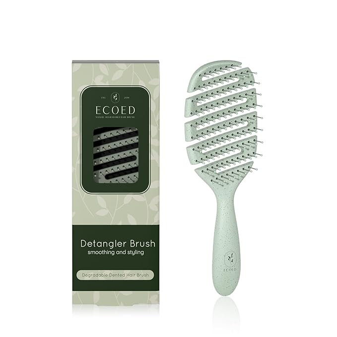 Degradable Vented Hair brush,Detangling Brush,Detangler Brush for Curly, Thick, and Straight Hair... | Amazon (US)