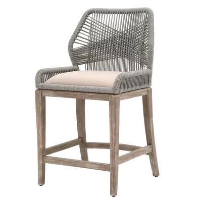 Loom 26" Bar Stool Orient Express Furniture Seat Height: Counter Stool (26" Seat Height), Frame Colo | Wayfair North America