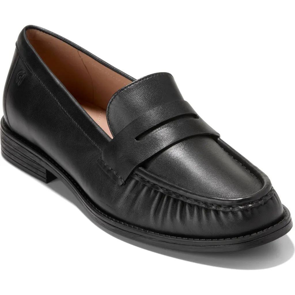 Cole Haan Stassi Penny Loafer in Black Leather at Nordstrom Rack, Size 7 | Nordstrom Rack