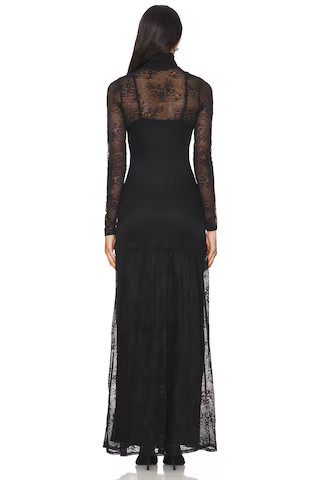 AFRM Billie Lace Dress in Noir from Revolve.com | Revolve Clothing (Global)