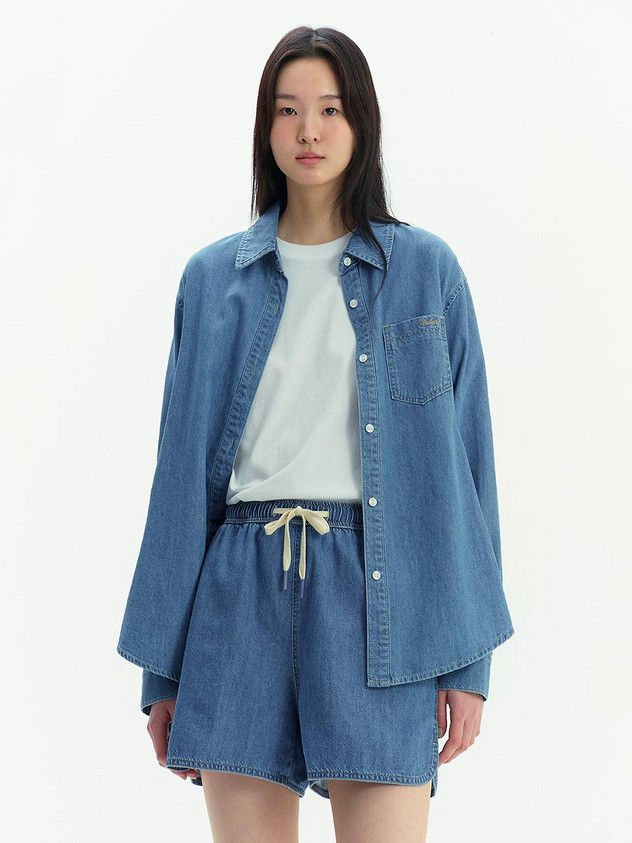 Pocket Detailed Denim Shirt - 3colors | W Concept (US)