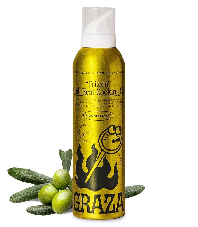 Graza Frizzle High Heat Cooking Oil Spray - High Polyphenol Oil with a Neutral Flavor in a Spray ... | Amazon (US)