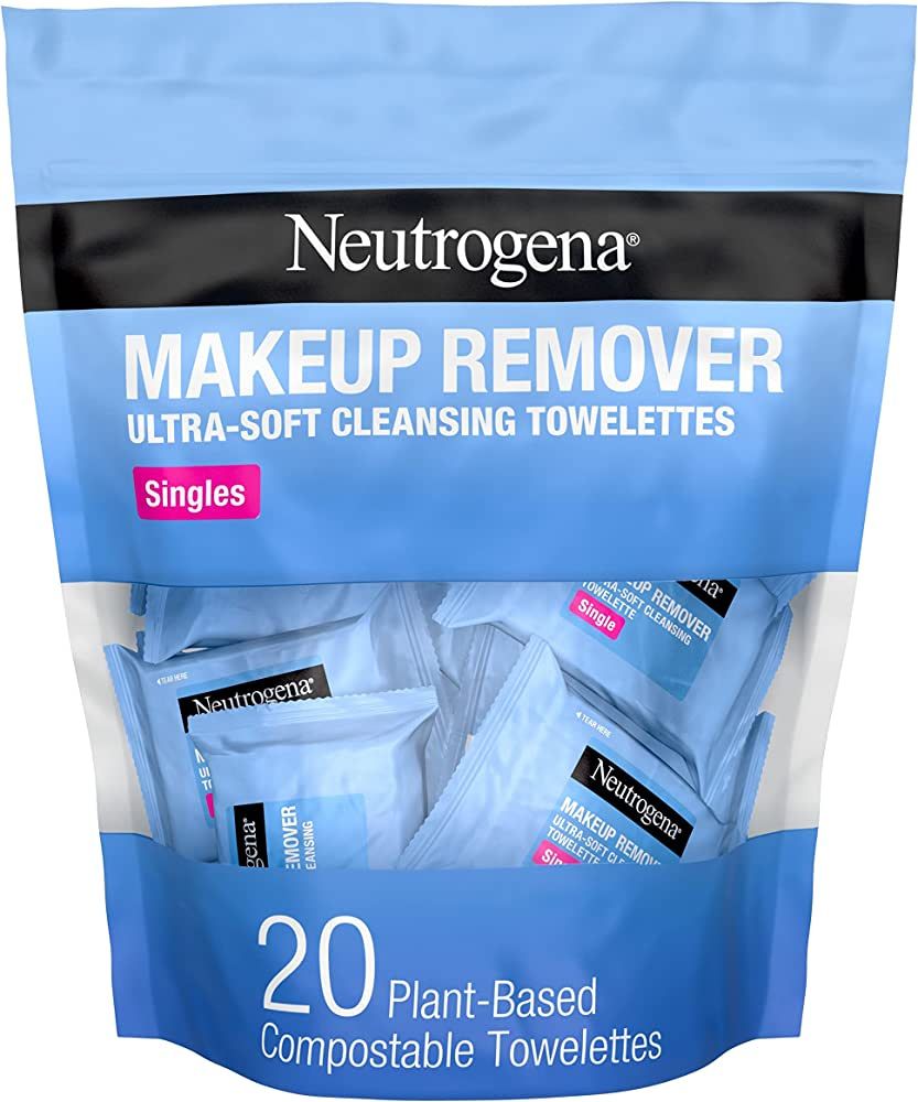 Neutrogena Makeup Remover Facial Cleansing Towelette Singles, Daily Face Wipes Remove Dirt, Oil, ... | Amazon (US)