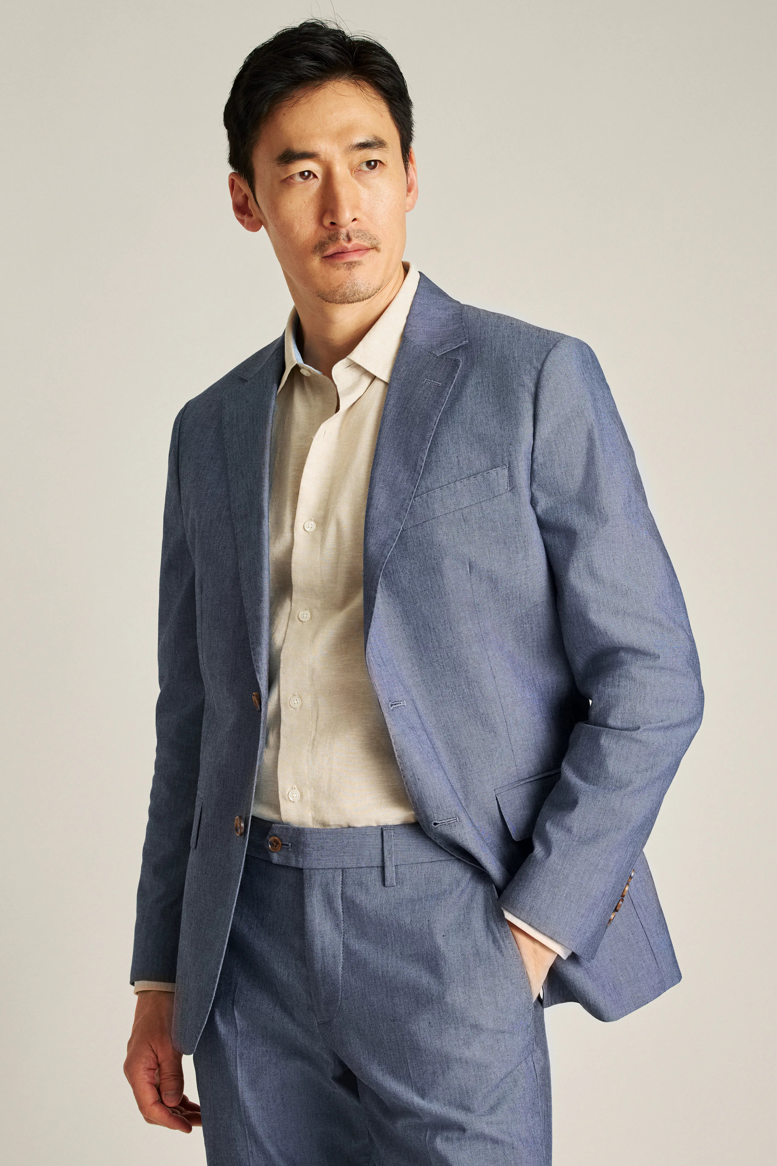 Portuguese Stretch Chambray Suit Jacket | Bonobos (US)