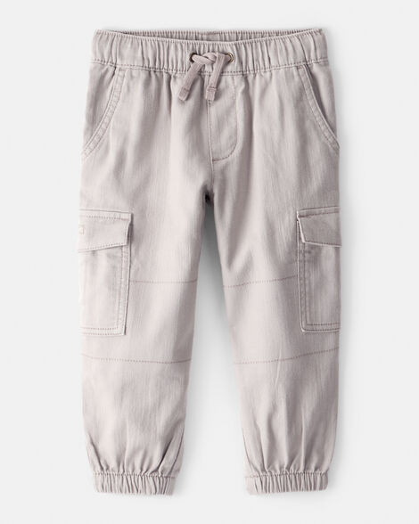 Toddler Boy Cotton Fashion Cargo Pants - Grey | Carter's Inc
