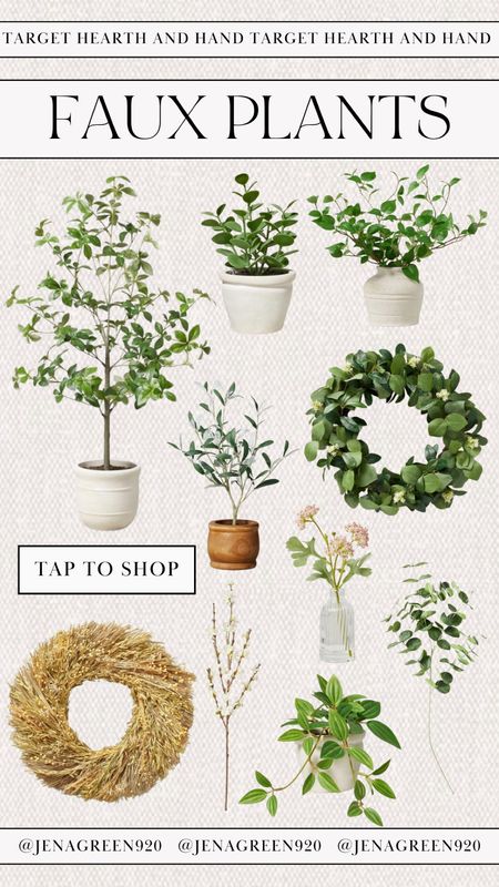 Faux Plants | Faux Tree | Hearth and Hand | Wreath | Spring Greenery 

#LTKfindsunder100 #LTKhome #LTKfindsunder50