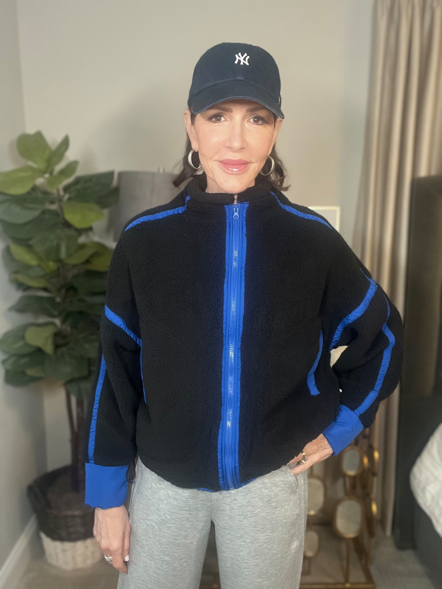 blue and black jacket, casual outfit, over 50 outfits 

#LTKootd #LTKSeasonal #LTKOver40