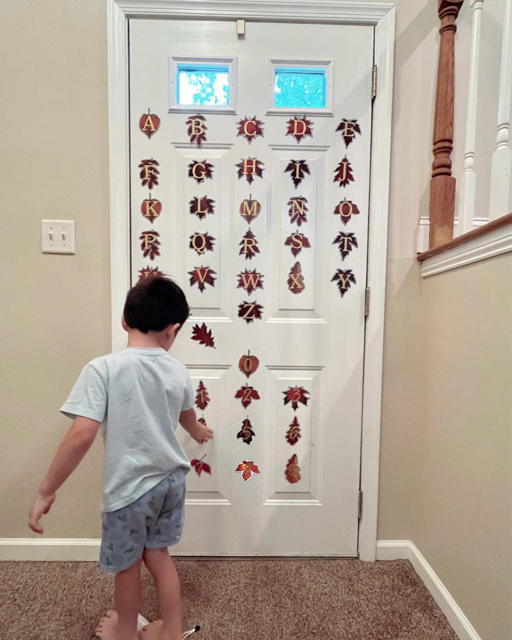 Frankie has been learning letters and numbers lately. Being a visual learner, I put together these magnetic leaf numbers and letters to get him excited to learn numbers and letters. It’s a pretty easy DIY.

#LTKKids #LTKCyberWeek #LTKFamily