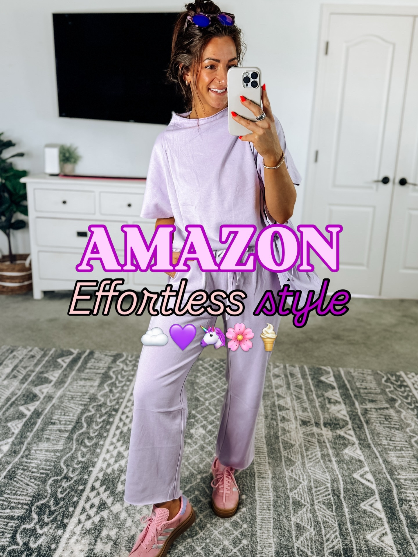 Comment CUTE for the links! 💟 Give me all the cute and comfy sets 👏 Effortless and easily styled as separates! #effortlessstyling #amazonstyle #styleover30 #springstyling