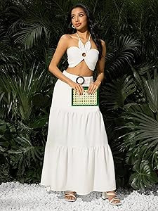RomanticDesign Women Acrylic Handbag Rattan Woven Pattern Square Box Crossbody Handbag Shoulder B... | Amazon (US)