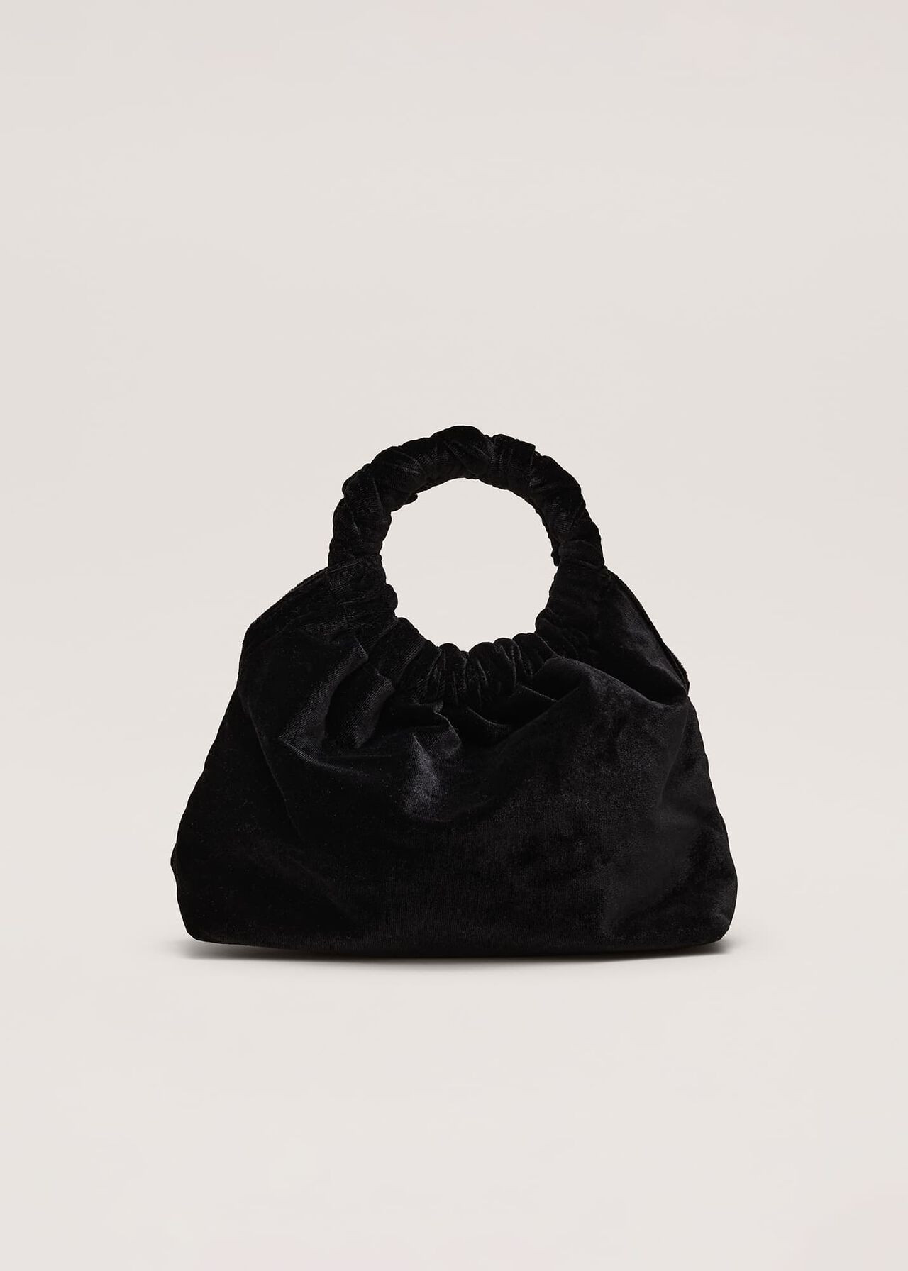 Black Velvet Twist Handle Mini Grab Bag | Phase Eight UK | | Phase Eight (UK)