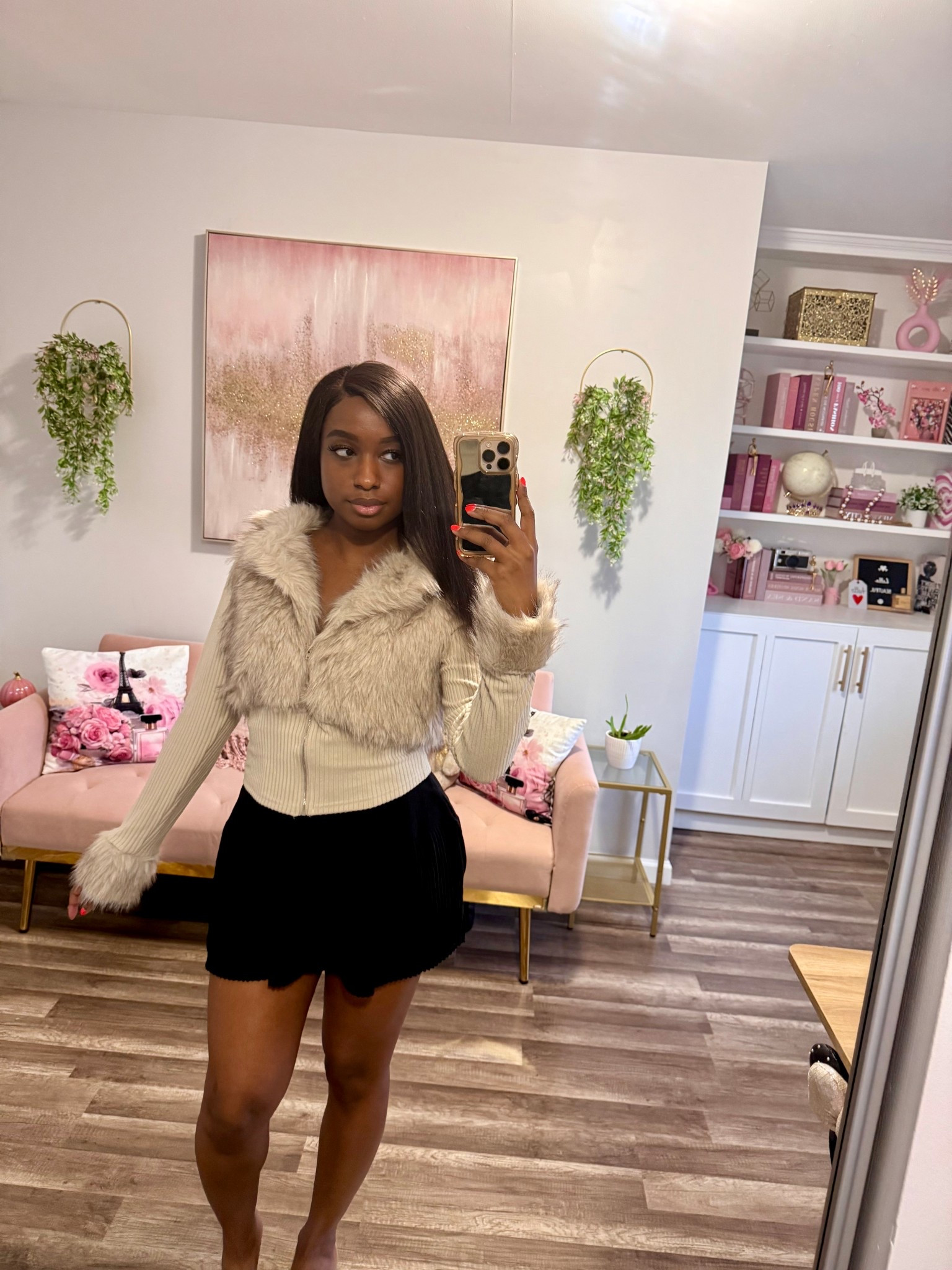 Fall fashion made cozy 🍂 Styled my Muchica Apricot Faux Fur Jacket with this Comfortcana Black Knit Mini Skirt for an effortless, neutral street style look. Perfect for chilly autumn days or casual winter outings — soft, warm, and super chic 🤎✨
Top & bottom = small

#ltkfall #ltkfashion #fauxfurjacket #falloutfitinspo #winteroutfitideas #neutraloutfit #cozystyle #streetstylelook #fashionablefall #womensfallfashion #autumnoutfitideas #blackminiskirt #ltkstyle #fallfashiontrends #ootdfall

#LTKFindsUnder100 #LTKFindsUnder50 #LTKStyleTip