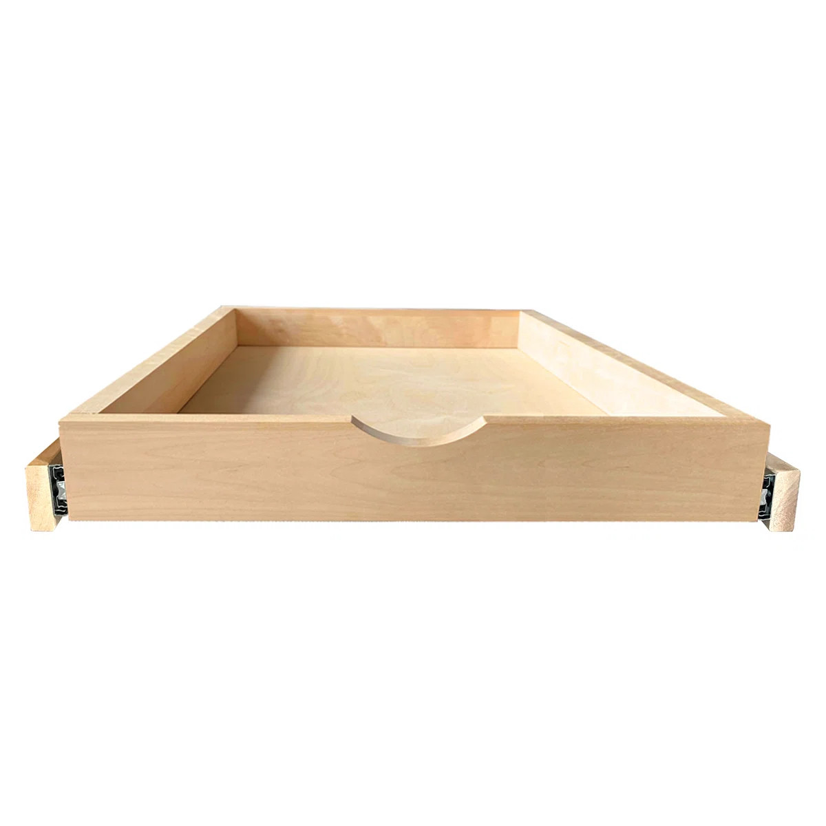 Rebrilliant Malaree Slide-Out Shelf Soft Close Rails Wood Pull Out Tray Organizer No Assembly Req... | Wayfair North America