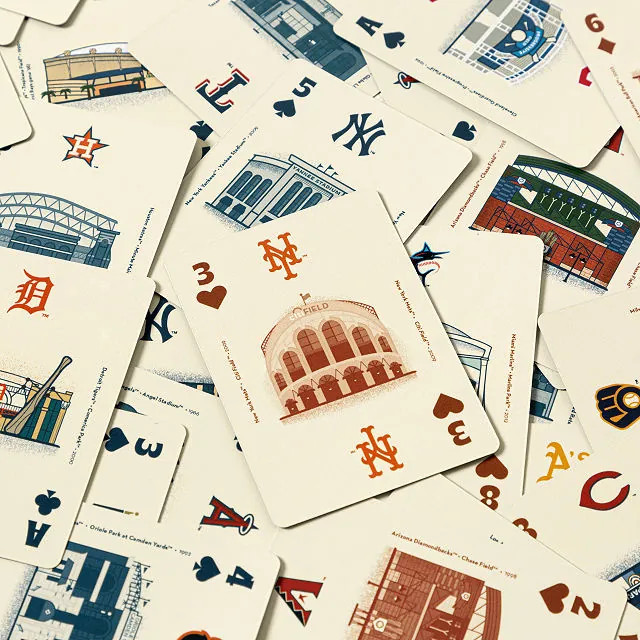 MLB Stadium Illustration Playing Cards | UncommonGoods