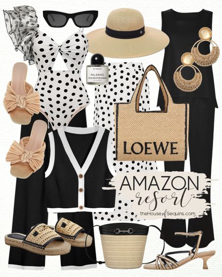 Shop these Amazon Fashion Vacation Outfit and Resortwear finds! Matching set, polka dot swimsuit coverup, beach bag, Rattan bag, sun hat, Rattan sandals, Tods slides, Loewe Ibiza tote bag and more! 

Follow my shop @thehouseofsequins on the @shop.LTK app to shop this post and get my exclusive app-only content!

#liketkit #LTKstyletip #LTKswim #LTKtravel
@shop.ltk
https://liketk.it/4BAnC