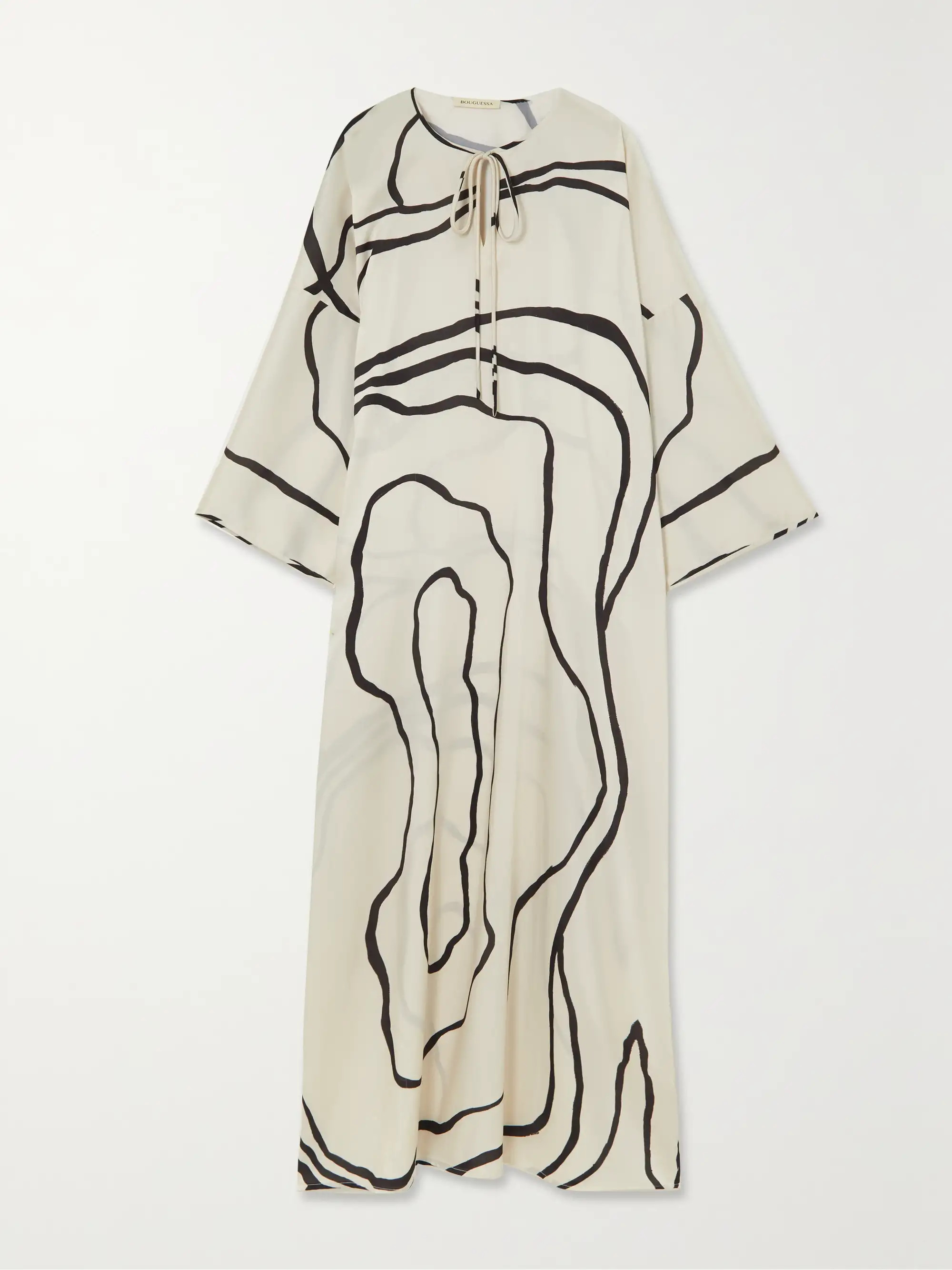 Alaa printed satin-twill kaftan | NET-A-PORTER (UK & EU)