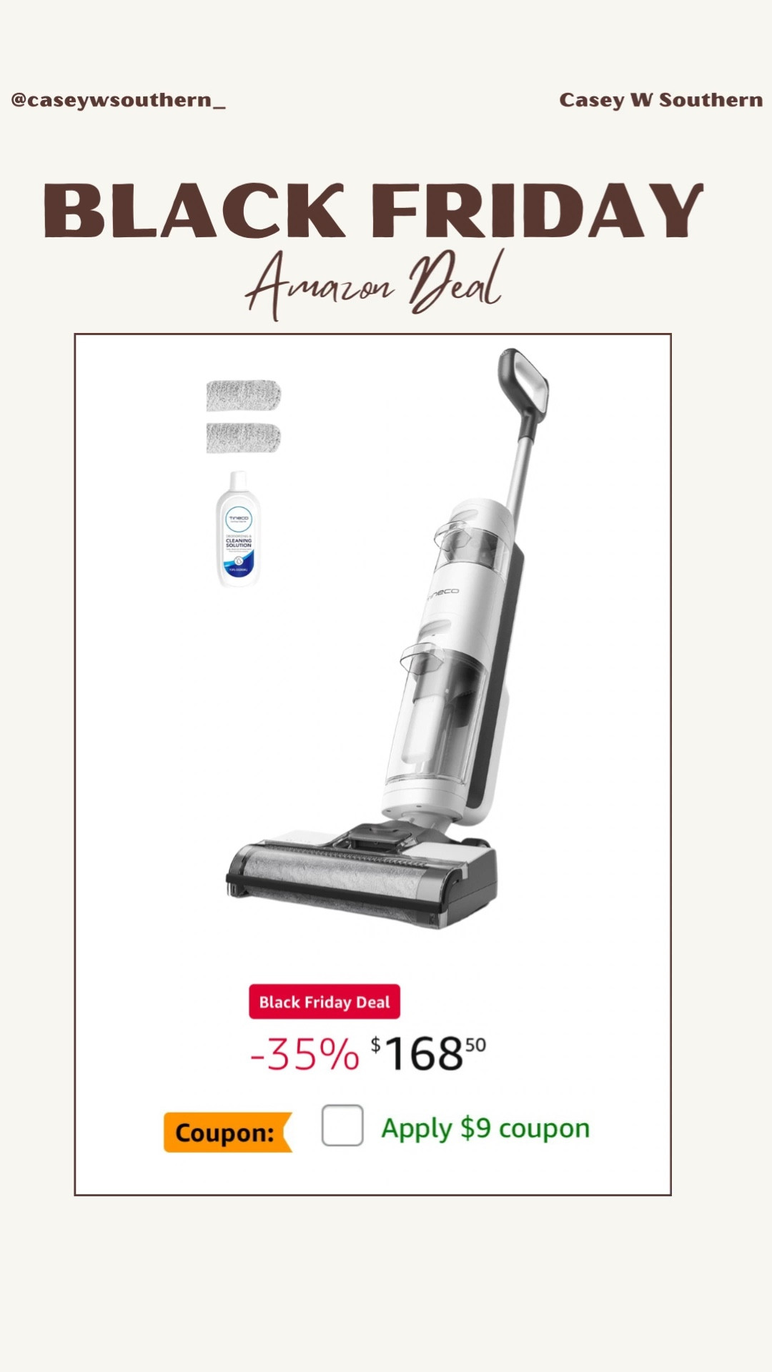 Amazing deal on one of my very favorite home gadgets! The tineco is amazing and it would make a great gift for someone also. 35% off on Amazon 

#LTKCyberWeek #LTKWatchNow #LTKGiftGuide