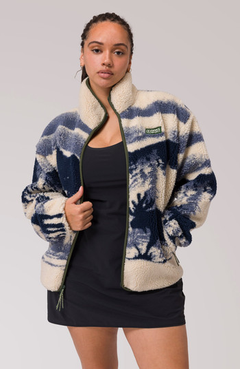 Parks Project Acadia Moose Full Zip High Pile Fleece Jacket | Nordstrom | Nordstrom