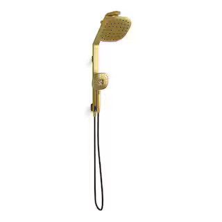 KOHLER Windet 4-Spray Showering Rail Combo in Vibrant Brushed Moderne Brass REC27971-G-2MB - The ... | The Home Depot