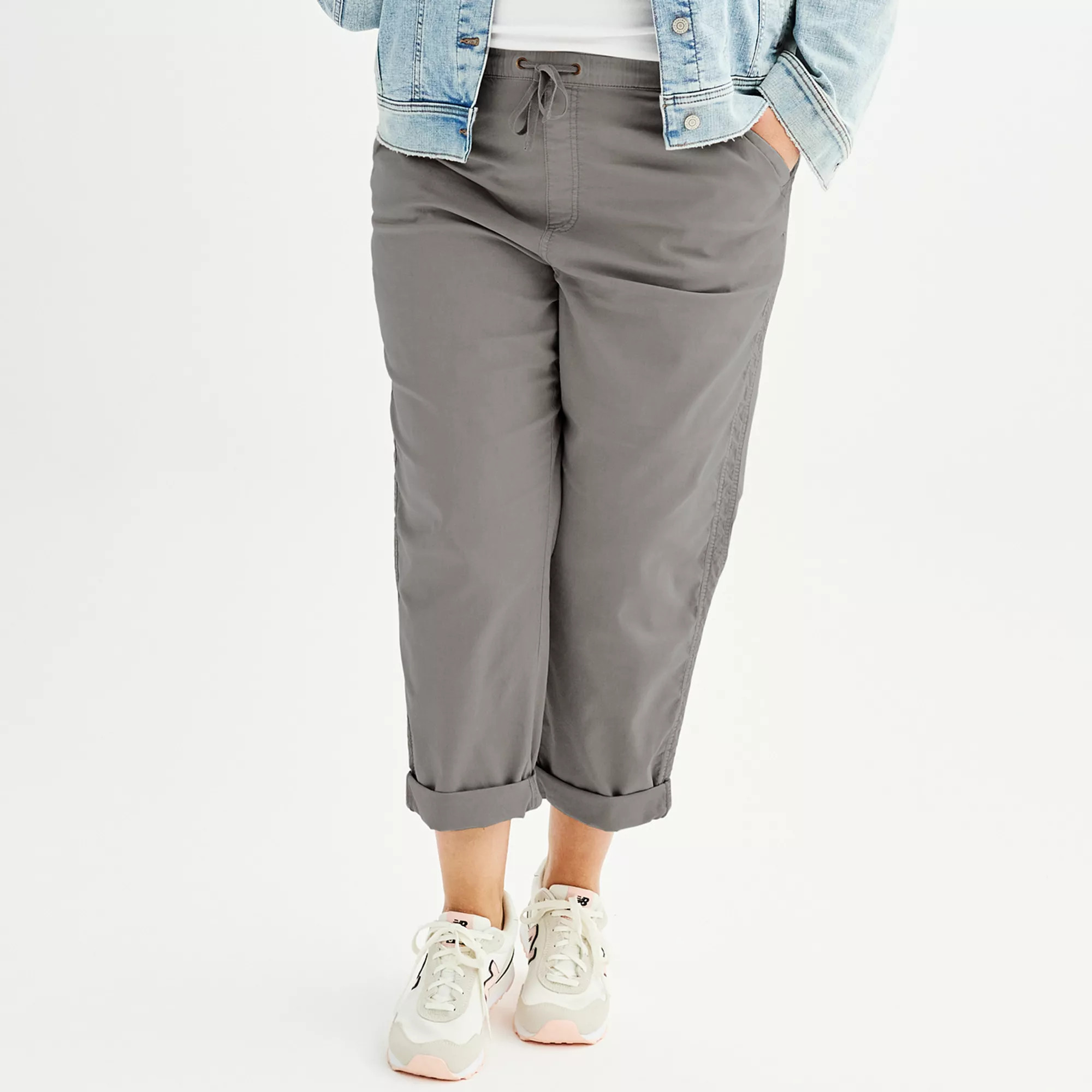 Plus Size Sonoma Goods For Life® Easy Paper Bag Waist Capri | Kohl's