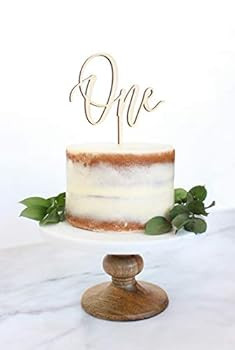 First Birthday Cake Topper for Smash Cake - One | Amazon (US)
