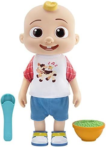 CoComelon Deluxe Interactive JJ Doll - Includes JJ, Shirt, Shorts, Pair of Shoes, Bowl of Peas, S... | Amazon (US)