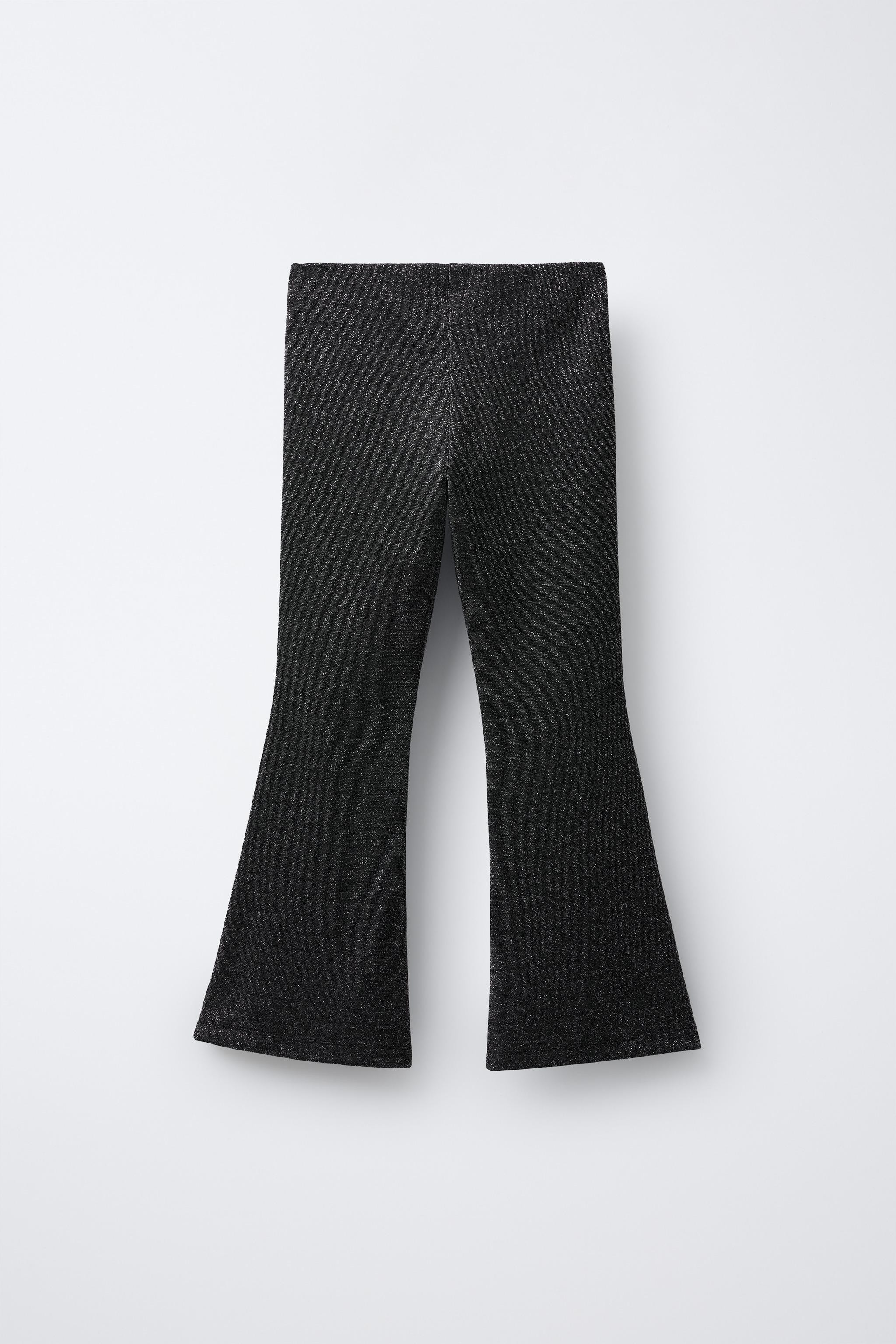 SPARKLY BELL BOTTOM LEGGINGS | Zara UK