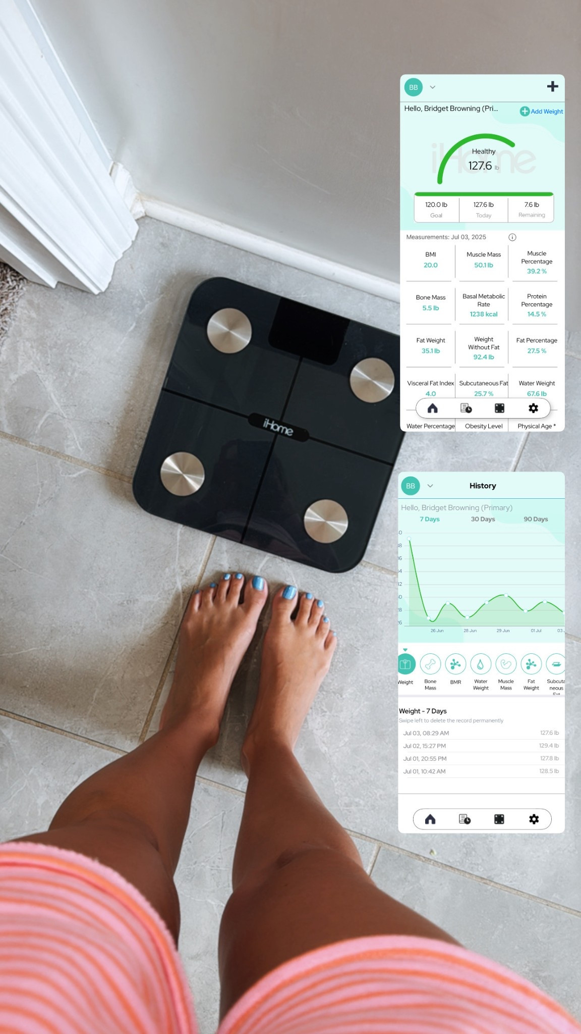 Looove this scale w/ the app connection to track & keep up with everything for me!

#LTKHome #LTKActive