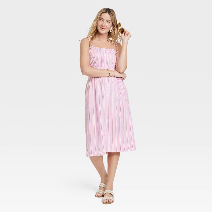 Women's Sleeveless Linen Dress - Universal Thread™ | Target