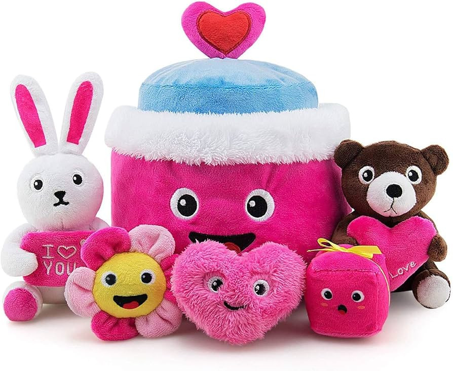 Baby Stuffed Animal, Baby Crinkle Heart Cute Love Bear Girl Toys Playset Gift Idea Party Decorati... | Amazon (US)