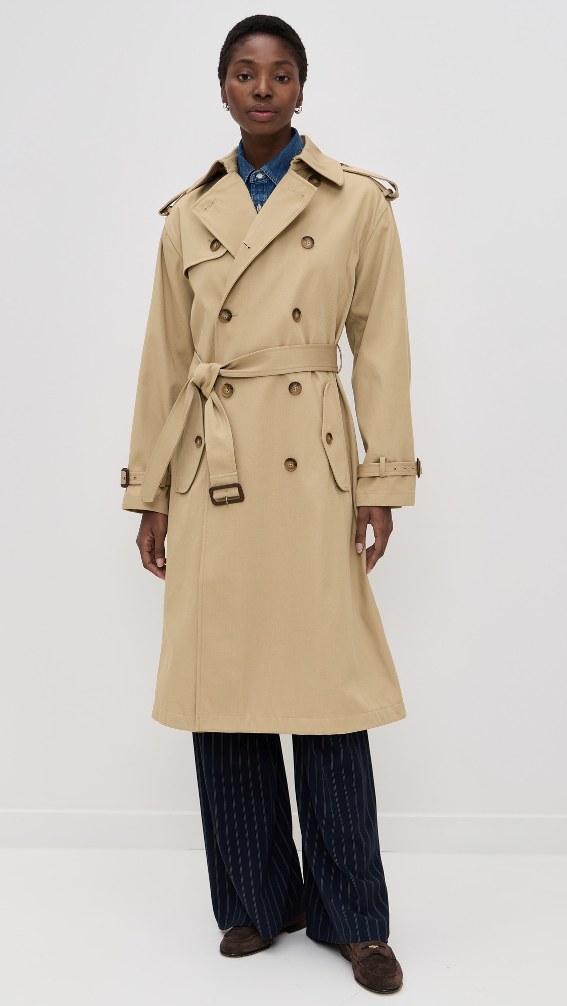 Polo Ralph Lauren Cotton Twill Trench Coat Surrey Tan M | Shopbop