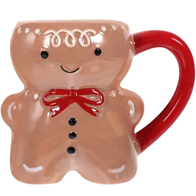 Novelty Gingerbread Man Cup Decorative Christmas Ceramic Mug Xmas Party Favor Coffee Mug | Walmart (US)