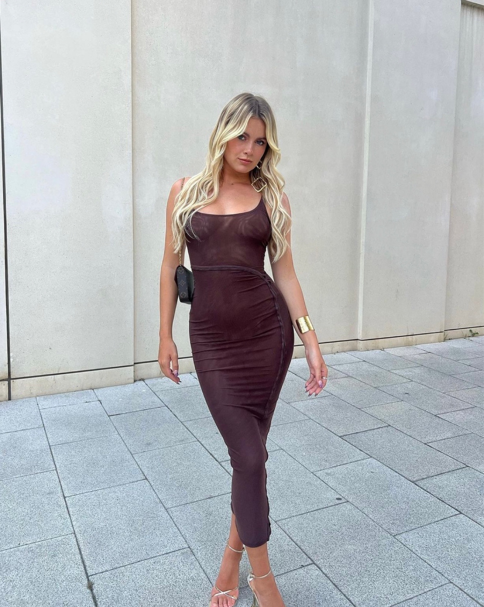 Brown mesh dress, maxi dress, date night outfit, evening outfit, chocolate brown, neutral outfit, neutrals, going out outfit, dinner outfit, midaxi dresss

#LTKeurope #LTKSeasonal #LTKstyletip