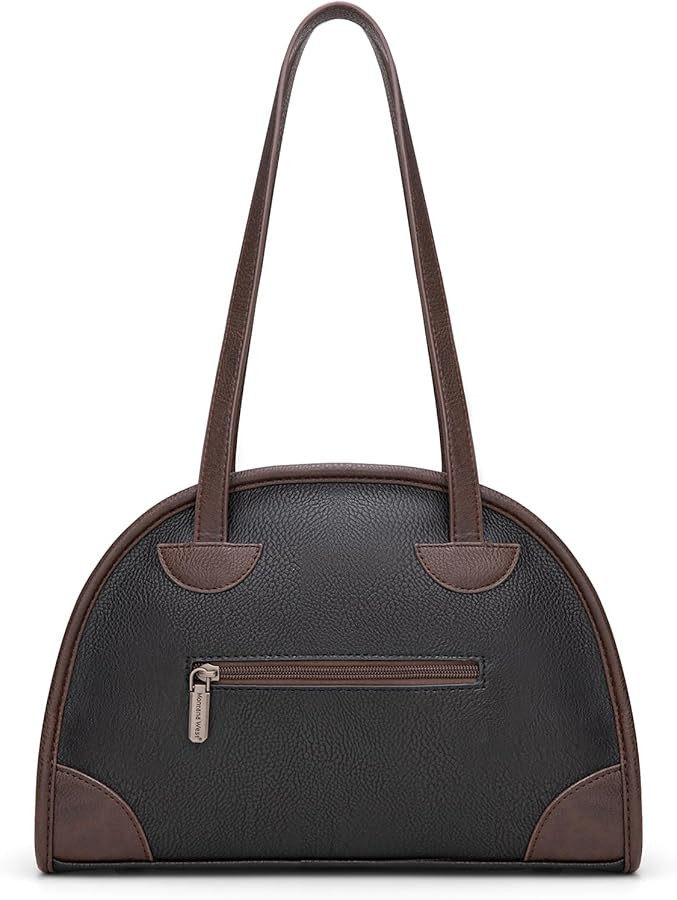 Montana West Purses and Handbags for Women, Retro Style Bowling Handbag Leather Everyday Purse To... | Amazon (US)