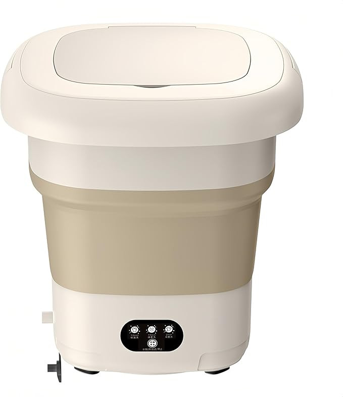 Foldable Washing Machine, Portable Washing Machine Foldable for Baby Clothes Underwear Small Item... | Amazon (US)