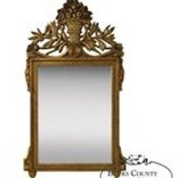 Vintage French Louis XV Style Carved Gilt Wood Gold Mirror | Etsy (US)