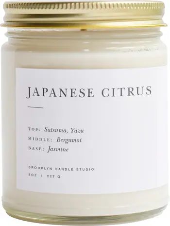 Brooklyn Candle Studio Minimalist Collection Japanese Citrus Candle | Nordstrom | Nordstrom