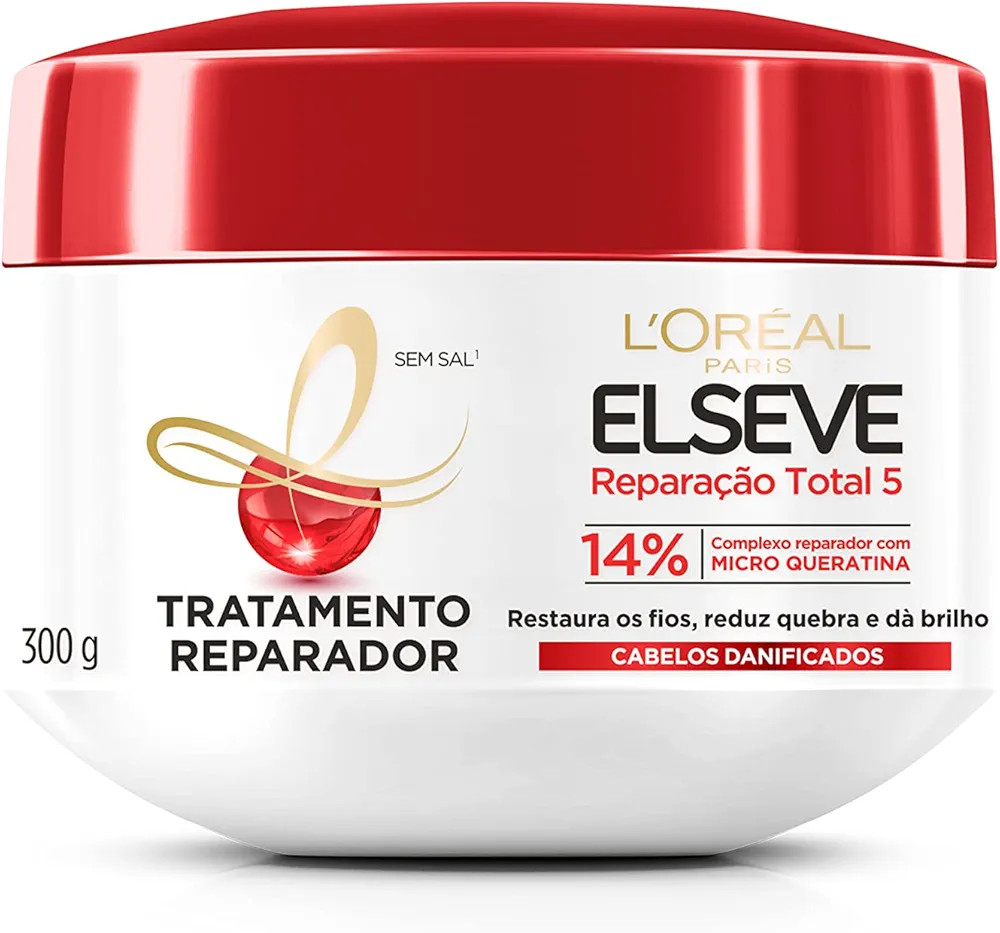 Creme de Tratamento L'Oréal Paris Elseve Reparação Total 5, 300g | Amazon (BR)