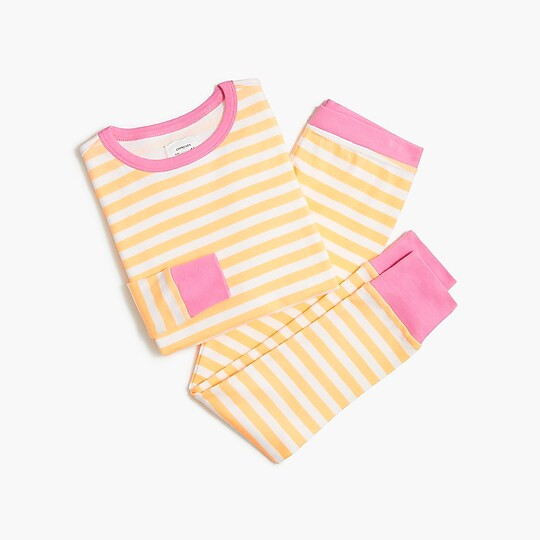 Girls' long-sleeve striped sleep set | J.Crew Factory