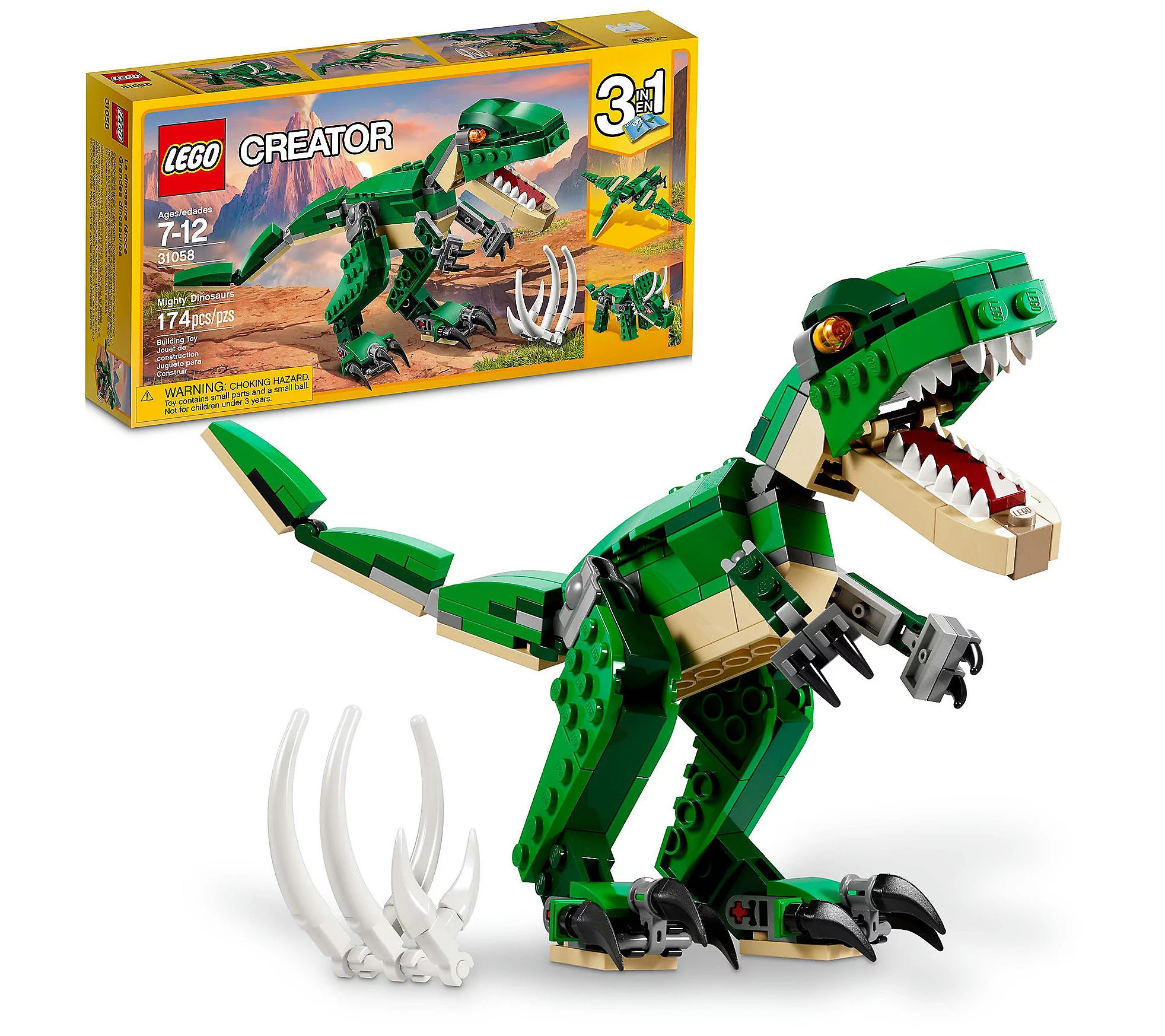 LEGO Creator 3-in-1 Mighty Dinosaurs Building Kit | QVC