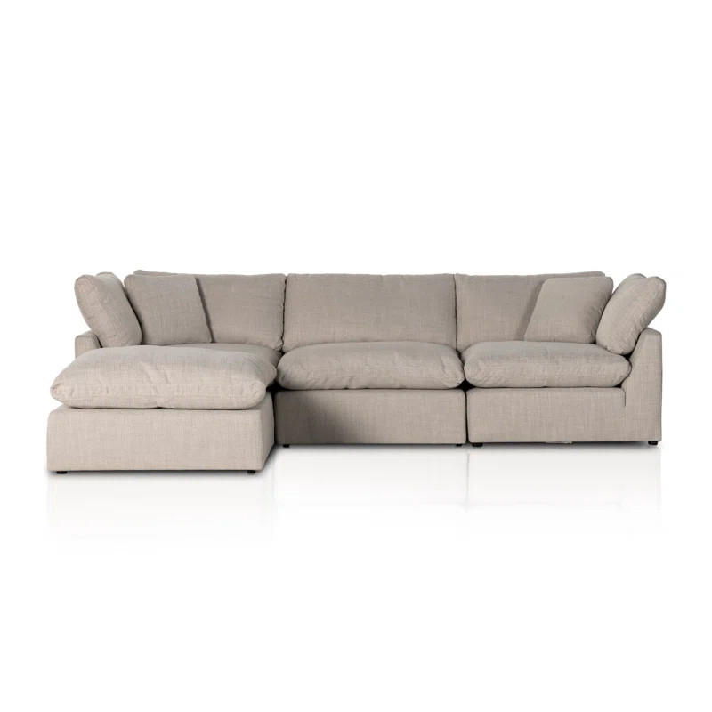 Stevie 124.5" Wide Left Hand Facing Corner Sectional | Perigold