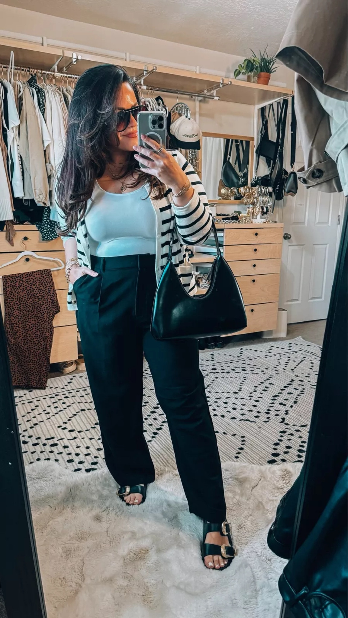 Business casual midsize outfit Inspo Cardigan Amazon xl Pants old navy xl Sandals anime bing Bag Amazon

#LTKmidsize #LTKstyletip #LTKSeasonal
